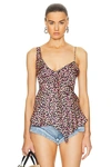 Isabel Marant Purple Uliene Camisole In Faded Night