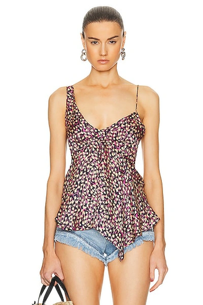 Isabel Marant Purple Uliene Camisole In Faded Night