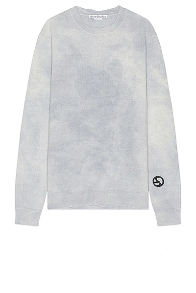 Acne Studios Knit Sweater In Dusty Blue