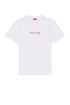 Missoni Zigzag Chevron Crew Neck T-shirt In Optic White