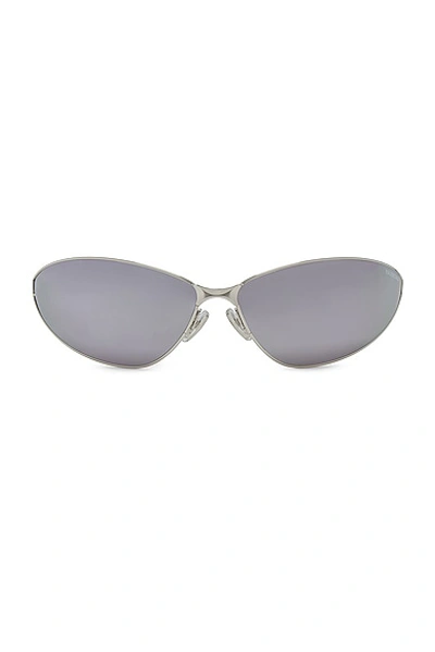 Balenciaga Cat Eye Sunglasses In Silver