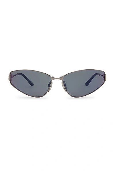 Balenciaga Oval Sunglasses In Black