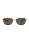 Bottega Veneta Square Sunglasses In Black