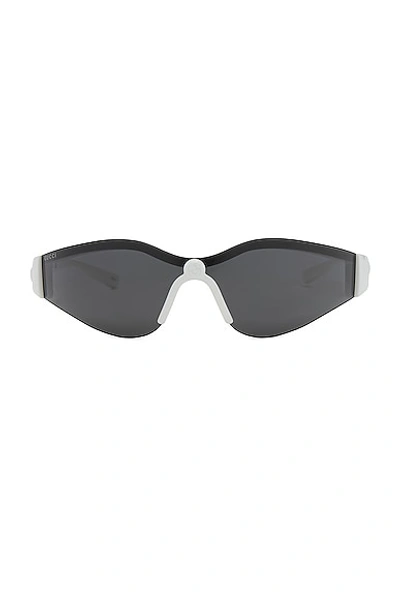 Gucci Shield Sunglasses In White