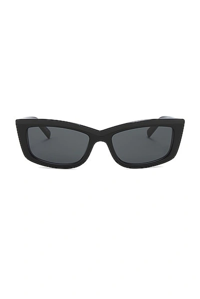 Saint Laurent Square Sunglasses In Black