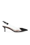 Alexander Mcqueen Coeur 55 Slingback Pumps In Black