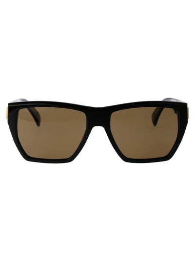 Dunhill Sunglasses In 001 Black Black Brown