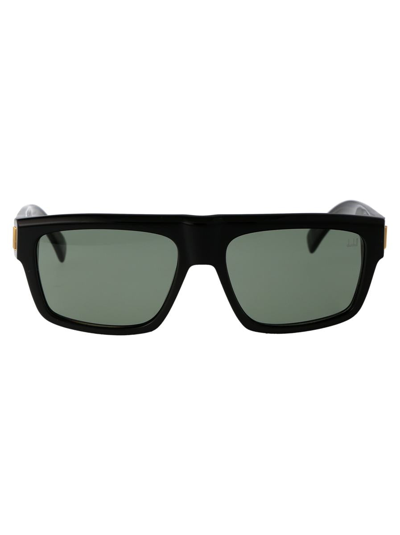 Dunhill Sunglasses In 003 Black Black Green