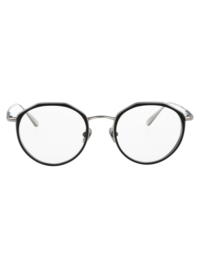 Linda Farrow Optical In Whitegold/black/optical