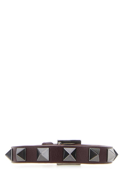 Valentino Garavani Rockstud Bracelet In Brown