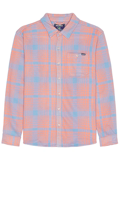 Chubbies The Well Plaid Flannel Shirt In Coral
