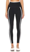 Beyond Yoga Top Line Midi Legging In Darkest Night In Darkest Night & Cloud White