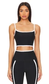Beyond Yoga New Moves Spacedye Crop Camisole In Black