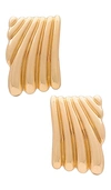 AMBER SCEATS RIBBED STATEMENT EARRING