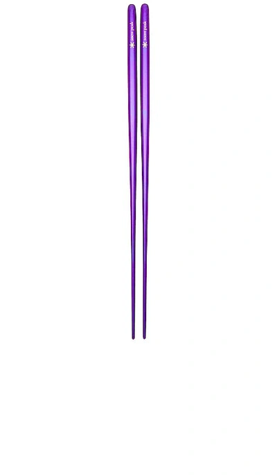 Snow Peak Titanium Chopsticks In Purple