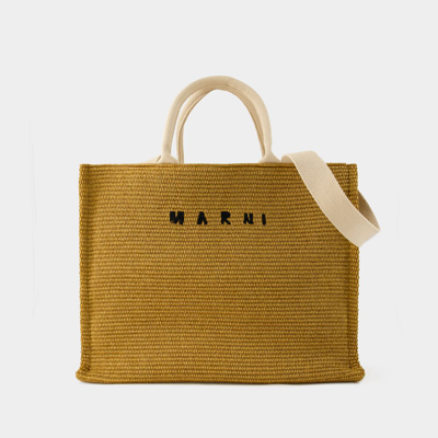 Marni Pelletteria Uomo Large Shopper Bag -  - Cotton - Brown