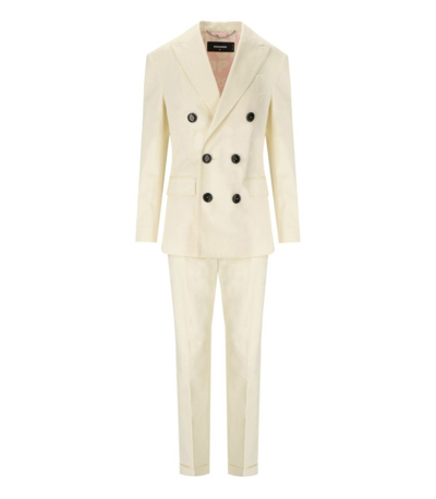 Dsquared2 Boston Cream Suit In Neutrals