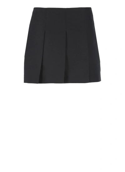 Marni Mini Skirt Pleated In Black