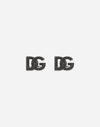 Dolce & Gabbana Rhinestone-detailed Dg Logo Cufflinks In Black