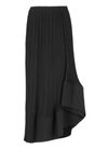 LANVIN BLACK PLEATED SKIRT