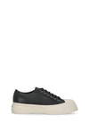MARNI BLACK SMOOTH LEATHER SNEAKERS