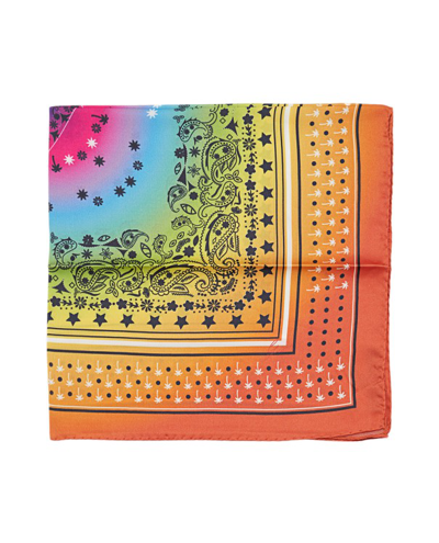 Gio Giovanni Gerosa Crazy Bandana Silk Scarf In Multicolor