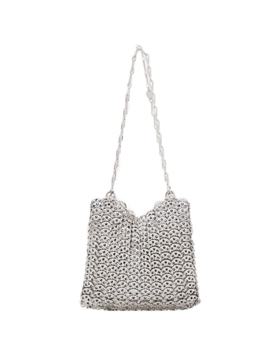 Rabanne 1969 Shoulder Bag In Silver