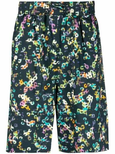 Marant Bermuda Shorts Badis Multicolor Print