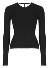 Khaite Black 'the Iskra' Long Sleeve T-shirt In Black