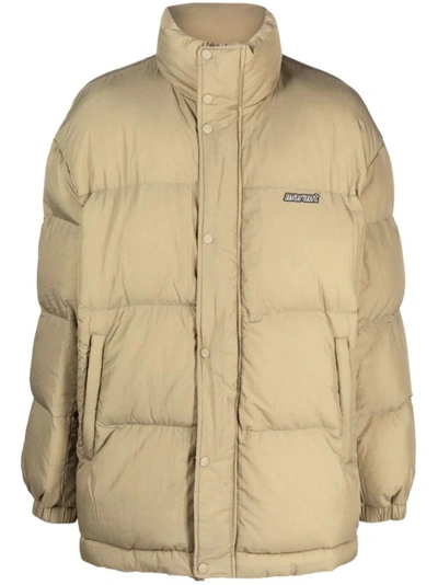 Isabel Marant Dilyamo Nylon Puffer Jacket In Khaki