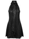 VERSACE BAROCCO' DRESS IN BLACK SILK BLEND