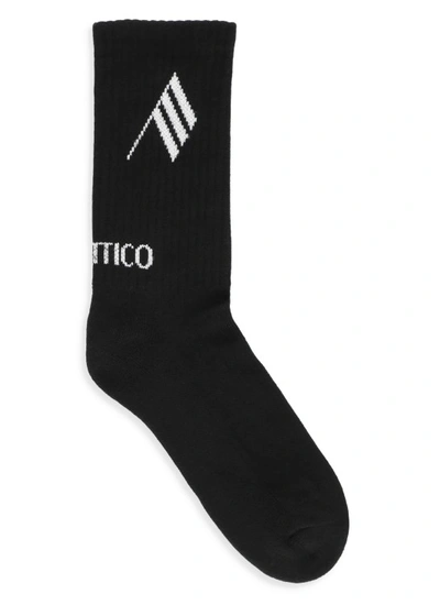 Attico Cotton Socks In Black