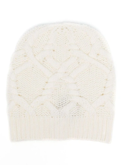 Lorena Antoniazzi Cable-knit Cashmere Beanie In Neutrals