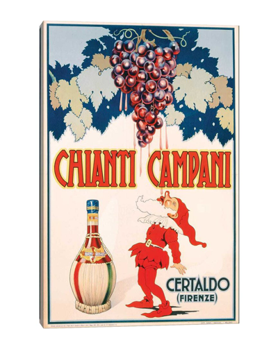 Icanvas Poster Advertising Chianti Campani, Printed By Necchi, Milan, 1940 By Italian  School Wall Art