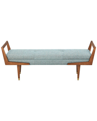 Ink+ivy Boomerang Bench In Blue