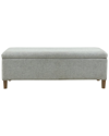 Ink+ivy Marcie 48" Wide Fabric Soft Close Storage Accent Bench In Blue