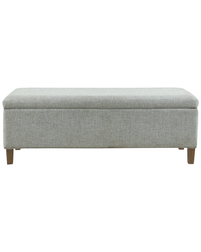 Ink+ivy Marcie 48" Wide Fabric Soft Close Storage Accent Bench In Blue
