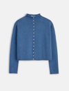 ALEX MILL TAYLOR ROLLNECK CARDIGAN IN COTTON CASHMERE