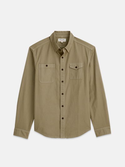 Alex Mill Utility Shirt In Lightweight Twill In Khaki