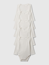 Gap Baby First Favorites Bodysuit (5-pack) In Off White