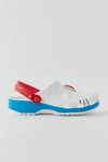 CROCS HELLO KITTY CLASSIC CLOG IN WHITE, MEN'S AT URBAN OUTFITTERS