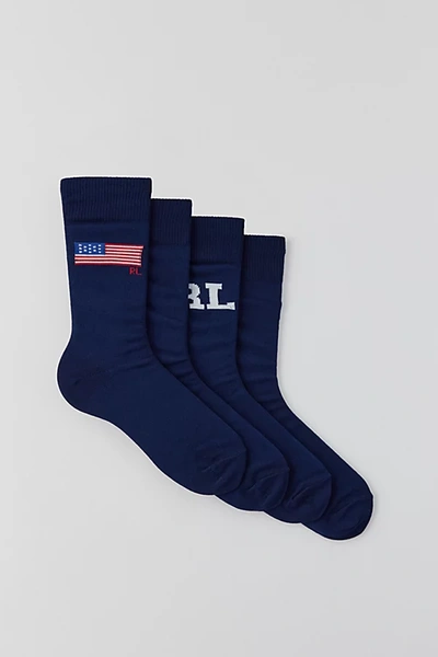Polo Ralph Lauren Country Club Crew Sock 2-pack In Navy, Men's At Urban Outfitters