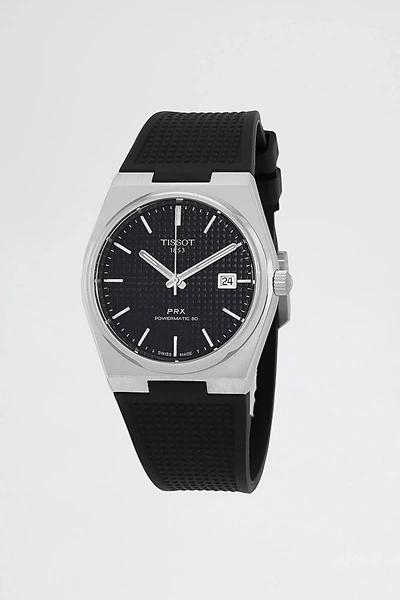 Tissot Prx Powermatic 80 Automatic Sport Watch In Black, Men's At Urban Outfitters