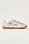 Alohas Tb. 490 Leather Sneakers In Rife Shimmer Silver Cream, Women's At Urban Outfitters