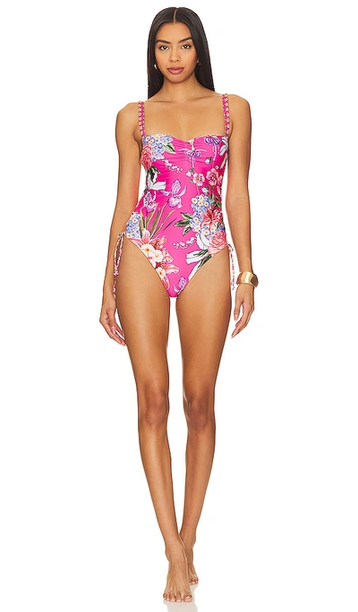 Agua Bendita X Revolve Elilah One Piece In Pink Floral