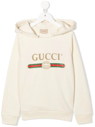Gucci Baby Off-white Logo Hoodie
