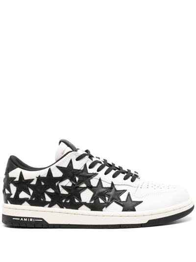 AMIRI WHITE STAR LEATHER SNEAKERS - WOMEN'S - FABRIC/RUBBER/CALF LEATHER