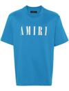 AMIRI BLUE LOGO-PRINT COTTON T-SHIRT