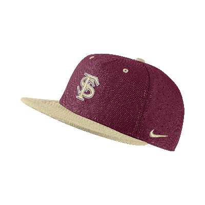 Nike Florida State  Unisex College Fitted Baseball Hat In Red