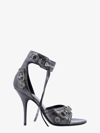 Balenciaga Cagole 110mm Sandals In Silver
